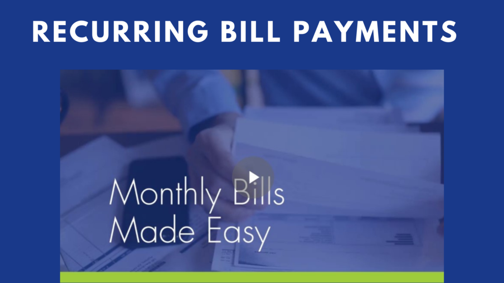 recurring bill payments
