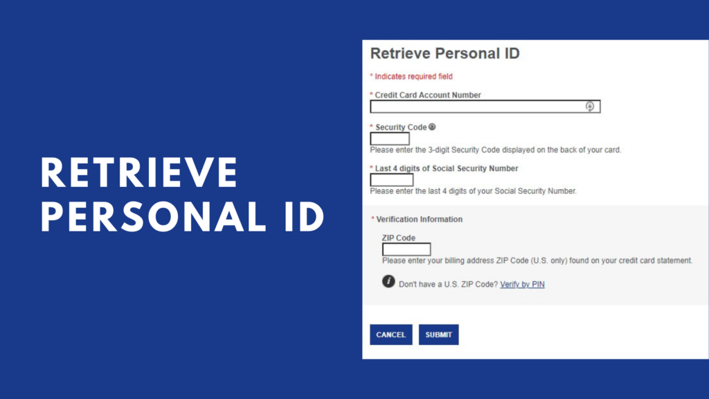 retrieve personal id